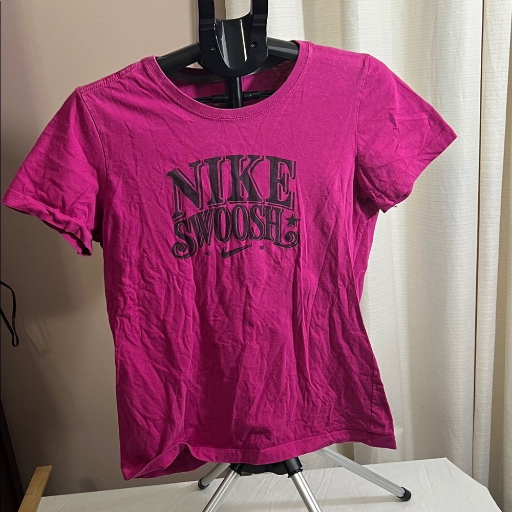 Nike Women's Fuchsia Swoosh Tee